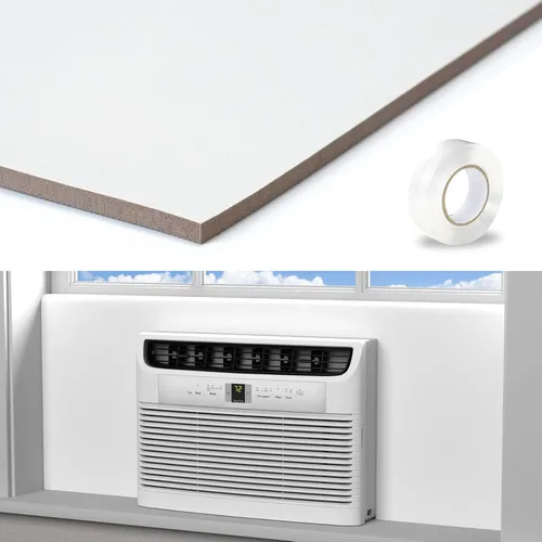 Miniatura 10 de LBG Products Paneles laterales para aire acondicionado de ventana, panel de espuma AC de cobertura completa para unidades de aire acondicionado