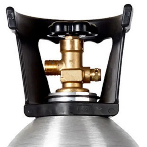 Miniatura 3 de Nuevo tanque de cilindro de CO2 de aluminio de 20 libras con mango y nueva válvula CGA320