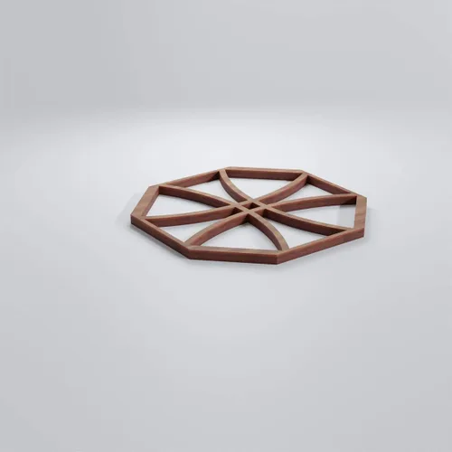 Miniatura 3 de Ekena Millwork WALW08X08X0375HWLWA Haswell Paneles de pared decorativos de 3/8 pulgadas en T, 7 3/8 pulgadas de ancho x 7 3/8 pulgadas de alto, nogal