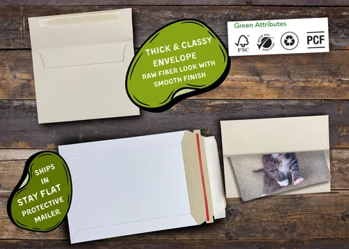 Miniatura 4 de Adorable tarjeta de felicitación de gatito gris (5 x 7 pulgadas) con sobre. En blanco con bonita imagen de gato en el interior. Perfecta