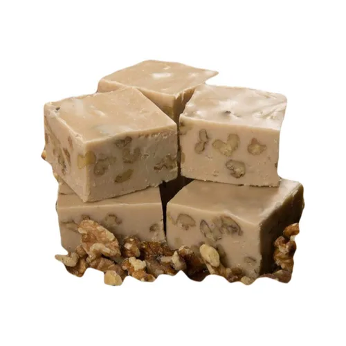 Miniatura 5 de Fudge de chocolate con caramelo y pecanas de Betsy's Fancy Fudge, 1 libra en 4 piezas envueltas, sin gluten, ideal para regalos, hecho a mano