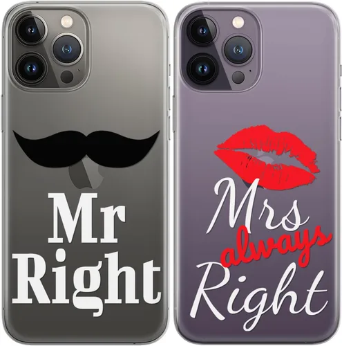 Miniatura 16 de Fundas a juego para parejas compatibles con iPhone 15 14 13 Pro Max 12 Mini 11 Xs 6s 8 Plus 7 Xr 10 SE X 5 Femenino Par de Nupcial Estampado Púrpura
