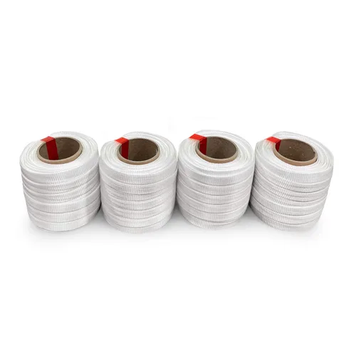 Miniatura 11 de Rollo de flejado de cable tejido de 1/2 pulgada x 1500 pies, tamaño de núcleo de 6 x 3 pulgadas, resistencia a la rotura de 650 libras - Fleje