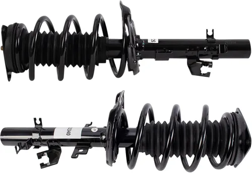 Miniatura 320 de TRQ Conjunto de Amortiguador y Resorte Delantero Cargado con Resorte Helicoidal Pre-ensamblado Compatible con Jeep Cherokee Limited AWD 14-22 Sin