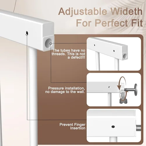 Miniatura 3 de Fairy Baby Protectores de ventana para niños y niños, ajustable de 36.3 a 61.4 pulgadas, protector de ventana de seguridad para niños que evita
