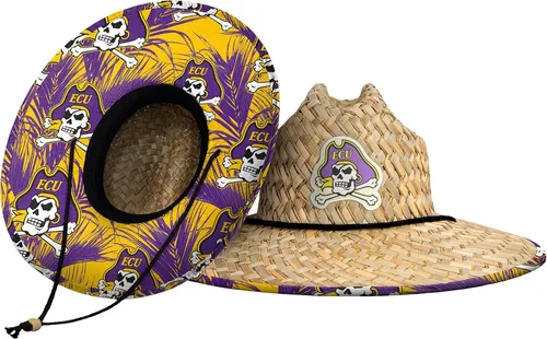 Miniatura 7 de FOCO - Sombrero de paja con logotipo de equipo universitario de NCAA y estampado floral para hombre TEAM LOGO