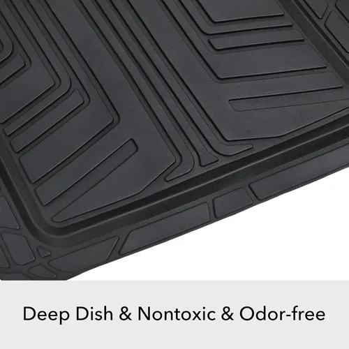 Miniatura 8 de Amazon Basics - 4 alfombrillas de goma de alta calidad para automóviles, vehículos todoterreno y camiones, protección contra todo tipo de clima