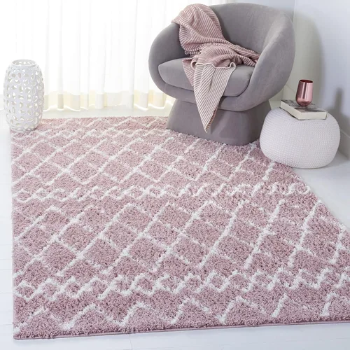 Miniatura 25 de SAFAVIEH Berber Shag Collection BER165C - Alfombra marroquí que no desprende pelusa, felpa de 1.25 pulgadas de grosor, para sala de estar
