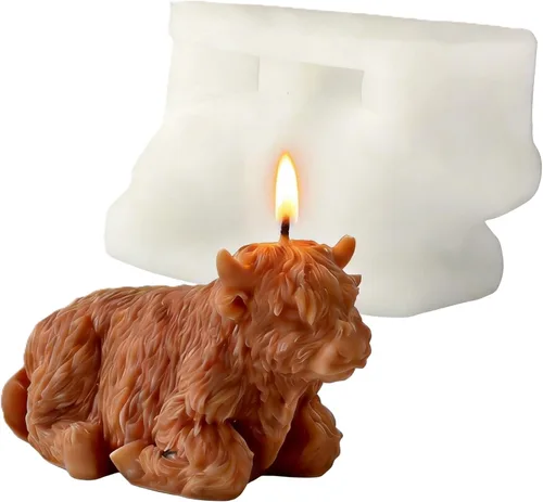 Miniatura 10 de Moldes de vela 3D de rosa y corazón, 2 moldes de silicona de San Valentín para jabones hechos a mano, regalos de velas, manualidades de resina, Mano