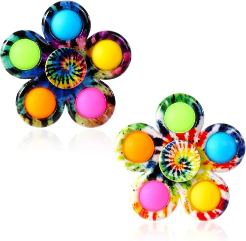 Gigilli - Juguetes para ansiedad giratorios con burbujas simples, juguete sensorial de presionar burbujas para alivio del estrés, TDAH y ansiedad,