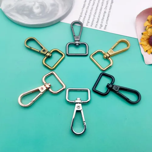 Miniatura 7 de 36 cierres giratorios de 3/4 pulgadas, cierre de langosta, gancho giratorio de metal con cierre de langosta, clips para llavero para manualidades