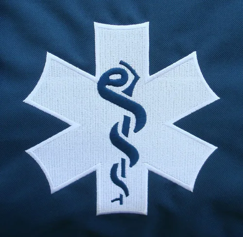 Miniatura 8 de Lightning X First Responder EMS - Bolsa de equipo de extracción de rescate médico con nombre bordado personalizado, Azul Patchwork