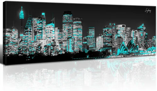 Miniatura 40 de Arte de Pared de Arizona para Oficina Decoración Negro y Blanco Imágenes de Paisaje Urbano de Tucson para Dormitorio Impresiones en Lienzo