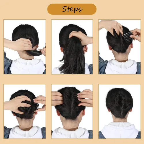 Miniatura 3 de 11 peines laterales de metal para el cabello, pinzas de horquilla para el cabello, peine de giro francés, barra de pelo updo, herramientas