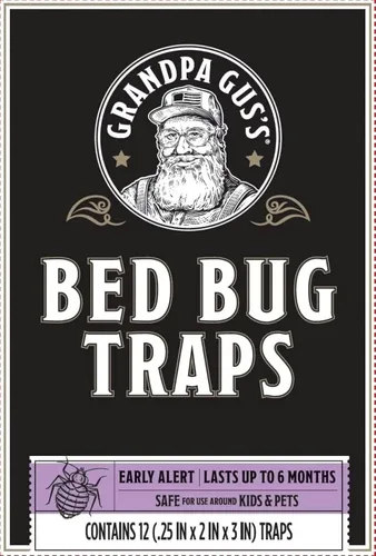 Miniatura 2 de Trampas adhesivas para chinches de Grandpa Gus's para el hogar y viajes, detección temprana, dura hasta 6 meses, diseño pequeño y discreto patentado