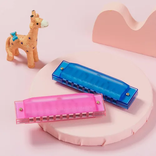 EAST TOP Armónicas para niños, juego de 2, llave C, 10 agujeros, órgano de boca diatónica azul para niños pequeños, niños y niñas como regalo de
