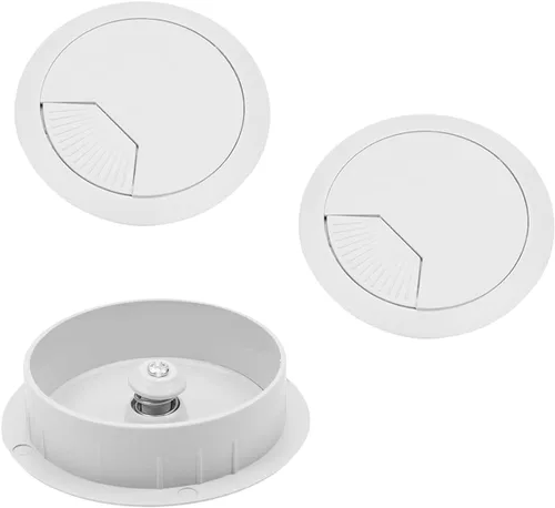 Miniatura 22 de MroMax Ojales de escritorio de plástico de 1.38 pulgadas (1.378 in), para organizar los ojales de escritorio, organizador de cables para el hogar