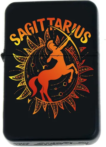 Miniatura 9 de Signos del zodiaco, símbolos del horóscopo, colección de iconos de astrología, infinito negro mate a prueba de viento, encendedores (Virgo) - Regalo