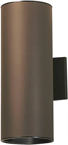 Miniatura 15 de Kichler Cylinders - Aplique de pared para exteriores de 12 pulgadas en negro, lámpara de pared exterior de 2 luces, accesorio cilíndrico