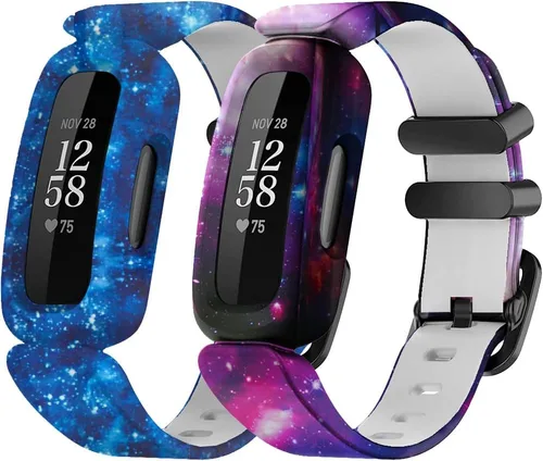 Miniatura 11 de Bandas de silicona de repuesto compatibles con Fitbit Ace 3, correas ajustables con patrón colorido para Fitbit Ace 3 bandas