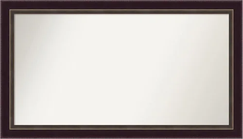 Miniatura 124 de Amanti Art Espejo de baño de bronce para sobre el fregadero, 24 x 24 pulgadas, espejo cuadrado de bronce Lara para tocador, marco de madera