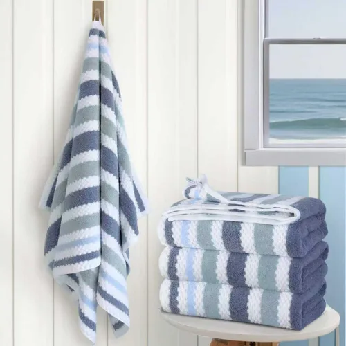 Miniatura 13 de Paños de lavado de algodón para ducha (6 piezas, 13 x 13 pulgadas), de secado rápido, gruesos, absorbentes, toallas faciales suaves para baño, juego