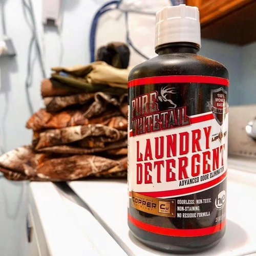 Miniatura 3 de Pure Whitetail Detergente eliminador de olores para ropa de caza, fórmula de control de olor para ropa de caza de ciervos, apto para lavadora,