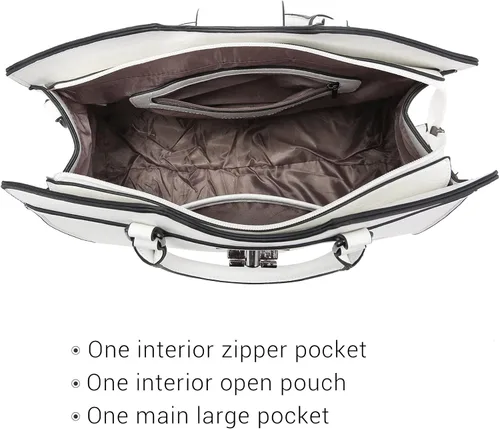 Miniatura 4 de Dasein Bolsos de mano para mujer, monederos con monograma, bolso grande para mujer, bolso de hombro, bolsa de trabajo con asa superior, juego de 2