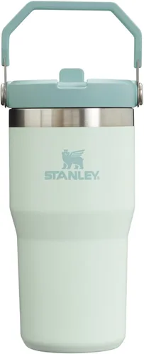 Miniatura 37 de Stanley IceFlow - Vaso con pajilla abatible con asa, de 20 onzas, tapa giratoria y popote abatible, botella de agua resistente a fugas, acero Cuarzo