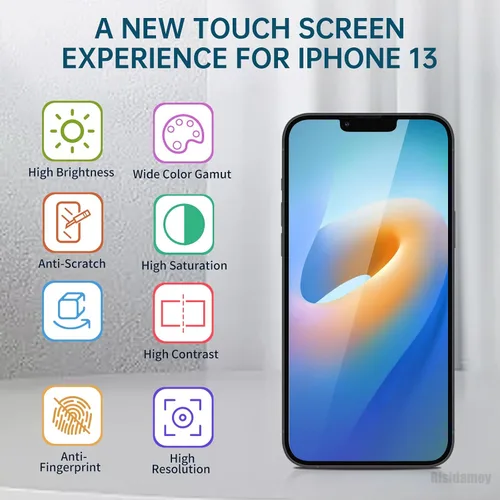 Miniatura 5 de Para iPhone 13 Reemplazo de pantalla 6.1 '' con auricular Sensor de proximidad LCD táctil Pantalla Full HD digitalizador Marco Asamblea Sensor