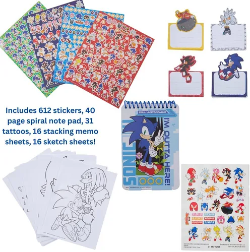 Miniatura 4 de Innovative Designs Juego de Arte para Niños de Sonic the Hedgehog de Creatividad Diversión para Colorear, Pintar y Manualidades