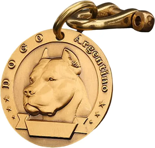 Miniatura 40 de Etiquetas de identificación para mascotas de cobre puro, etiquetas de nombre de perro personalizadas en relieve 3D con letras personalizadas
