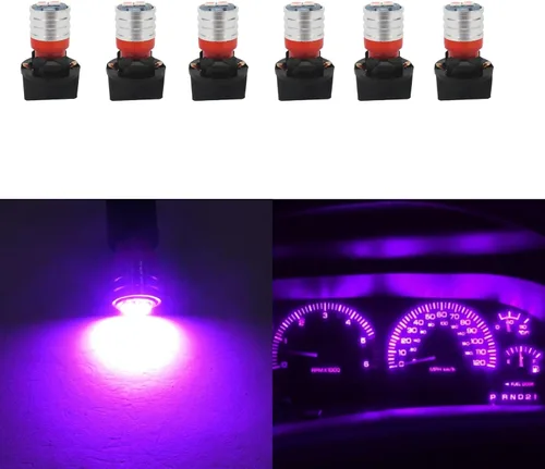 Miniatura 15 de WLJH Bombilla LED T10 Luces de Tablero de Coche Panel de Instrumentos Cluster Medidor Bombilla W5W 2825 194 LED Socket Giratorio PC195 PC194 PC168