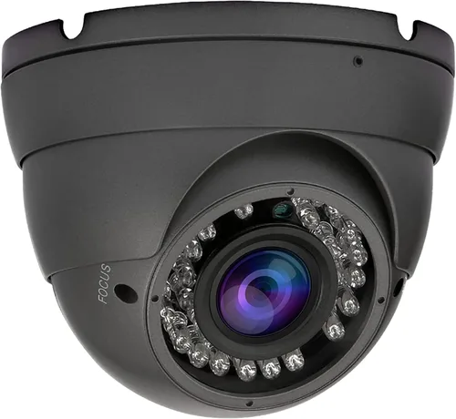 Cámara CCTV HD 1080P 4 en 1 (TVI/AHD/CVI/960H/CVBS) Cámara domo de seguridad, lente varifocal de 0.110-0.472 in, videovigilancia analógica, visión