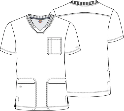Miniatura 7 de Dickies Dynamix Hombre Scrubs Top V-Cuello DK640
