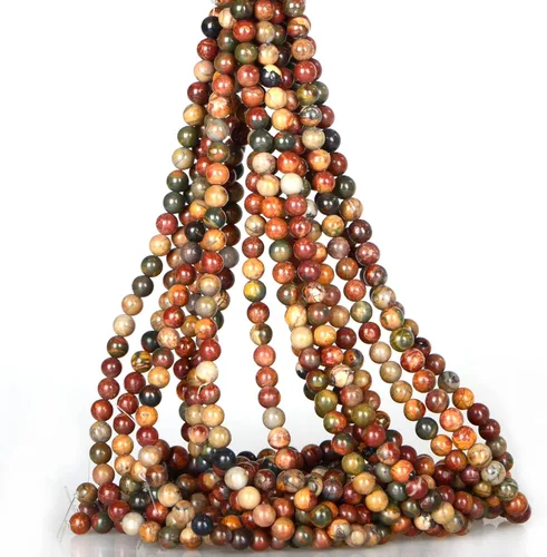 Miniatura 7 de Cuentas sueltas redondas de piedra natural de amatista de 8mm, cuentas para hacer joyas y manualidades DIY, 1 cordón de 15 pulgadas, aproximadamente