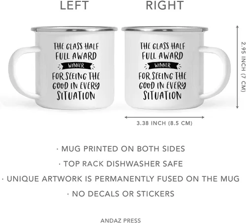 Miniatura 5 de Andaz Press Taza de café de acero inoxidable de 11 onzas con diseño de fogata, regalo divertido para compañero de trabajo, ganador del premio