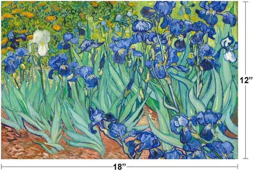 Miniatura 3 de Vincent Van Gogh - Póster de flores de lirios 1890, pintura de paisaje postimpresionista holandés, naturaleza, arte de pared genial, póster impreso