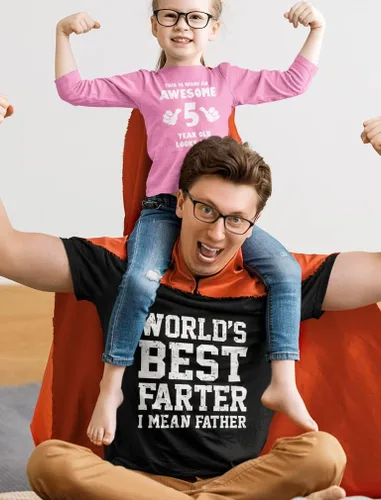 Miniatura 4 de Camiseta Tstars World Best Farter I Mean Father, regalos divertidos para papá de hija hijo, camiseta graciosa para hombres A1