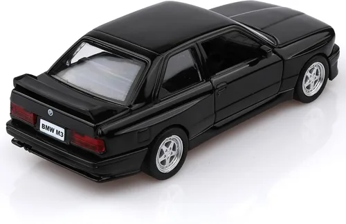 Miniatura 2 de TOKAXI Escala 1/36 1987 BMW M3 Modelo de coches fundidos a presión, vehículos de tracción BMW, autos de juguete para niños y niñas