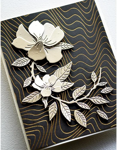 Miniatura 3 de Troqueles de flores y hojas para hacer tarjetas, hojas florales creativas, troqueles de corte de metal para álbumes de recortes, manualidades