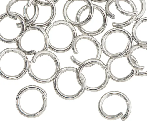 Miniatura 19 de DanLingJewelry 1000 anillos de salto abiertos de acero inoxidable 304 calibre 17 de 0.394 in para hacer joyas, conectores de joyería, encontrar
