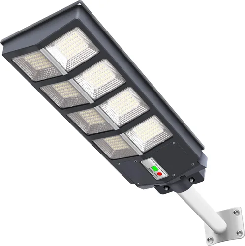 Luz solar de calle de 500 W para exteriores, 35000 lm LED luz solar de estacionamiento con sensor de movimiento y control remoto, del atardecer al