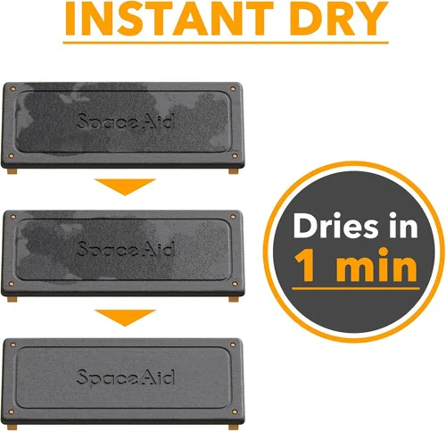 Miniatura 3 de SpaceAid DryingNeat - Organizador de fregadero, organizador de fregadero de secado instantáneo, dispensador de esponja de jabón de cocina, estante