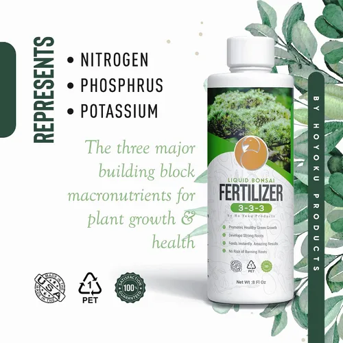 Miniatura 2 de Bonsai Fertilizer by Ho Yoku - Water Soluble and Free of Odor, 3-3-3 Liquid Bonsai Food and Fast Acting for Indoor Plants