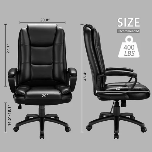 Miniatura 3 de OFIKA Silla de oficina, silla de escritorio para computadora para juegos, cojín ergonómico de respaldo alto, soporte lumbar con ruedas, cómodo