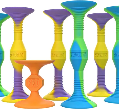 Miniatura 9 de Popdarts Pro Pack (azul y verde) - Juego de lanzamiento de ventosa para interiores y exteriores - Competición con un POP