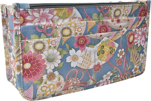 Miniatura 72 de Bolso de mano estilo cartera de Vercord para mujer con organizador incorporado, estampado bien definido, con manijas y cremallera, tamaño 2