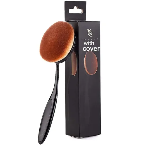 Miniatura 9 de Yoseng Brocha ovalada para base de dientes, cepillo de dientes grande, aplicación rápida e impecable, crema líquida en polvo, base de protector