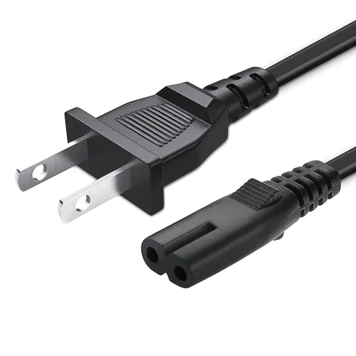 Miniatura 3 de Cable de alimentación de CA de 2 clavijas de repuesto para Samsung TV, TCL TV, Toshiba LG TVs, Sony PS5/PS4/PS3, Xbox One S/Xbox One X, Sharp